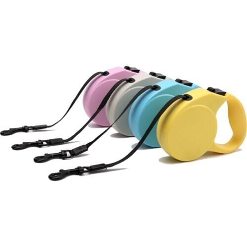 Durable Dog Leash Automatic Retractable Nylon Dog Lead Extending Puppy Walking Running Leads For Small Medium Dogs Pet Supplies