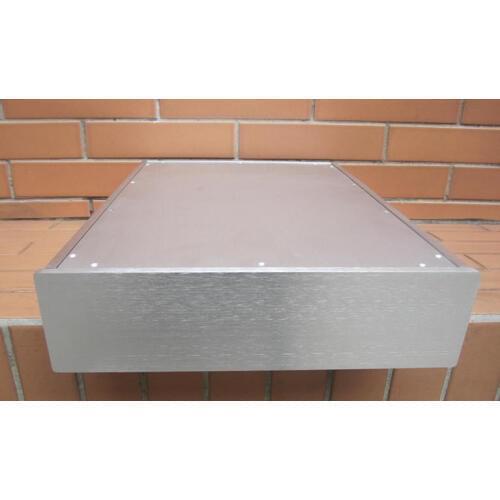 Silver/Black Aluminum Front Tube Amplifier Chassis / AMP Shell / Case / DIY Box (310 * 85 * 420mm)