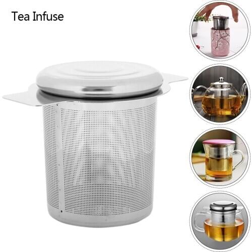 Stainless Steel Mesh Tea Infuser Reusable Tea Strainer Teapot Loose Tea Leaf and Spice Coffee Filter Drinkware Accessories