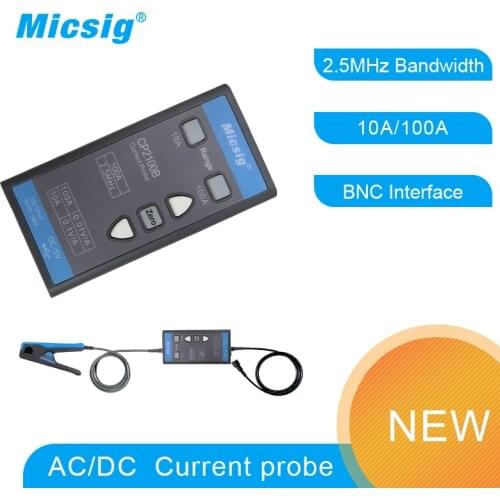 Micsig AC/DC current probes CP2100B 2MHz 10A/100A maximum measurable current 100Apk 70.7Arms (DC+ACpk)