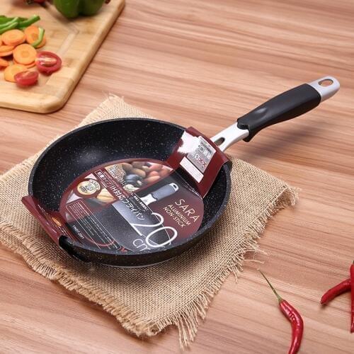 NEW 20cm non-stick cookware stone layer Frying pan saucepan Small Fried Eggs pot general use for gas and induction cooker