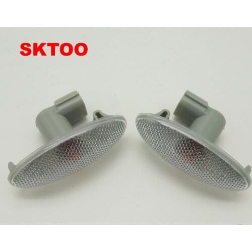 SKTOO 1 par de lámpara de señal de giro lateral del coche repetidor Indicador de luz lateral apto para Toyota Corolla Camry yeri