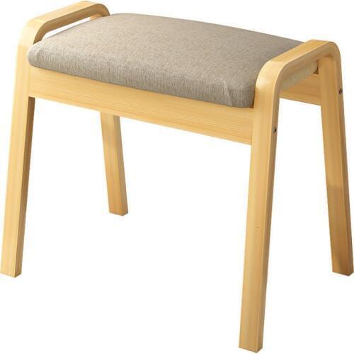 Dresser Stool Modern Concise Makeup Stool Bedroom Solid Wood Chair Bedroom Dressing Chair Northern Europe Household The Bench