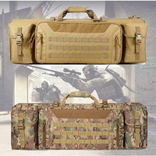 Tactical Army Rifle Backpack Military Double Carbine Long Gun Case Outdoor Shooting Airsoft Pistol Protective Padded Bag