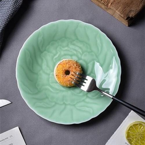 Plates for Salad Microwave Safe Fruit Sushi Sauce Seasoning Dish Ceramic Combination Dinnerware Decor Poney Porcelain Tableware