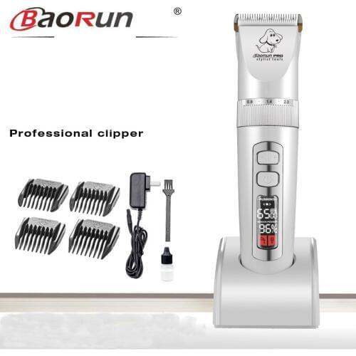 Trimmer Dogs Professional LCD Screen Pet Cat Clippers Electrical Grooming Trimmer Rechargeable Haircut Machine