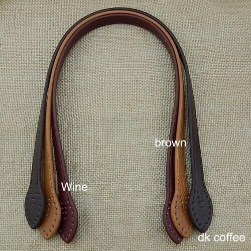 2pcs Bag Strap New PU Leather Bag Handle Belt Shoulder Bag Handles Replacement Handbags Strap DIY Accessories 70cm Coffee Black