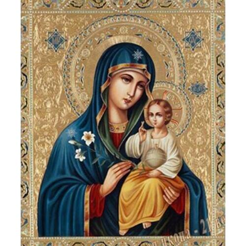 5D DIY Diamond Painting Our Lady Religion Icons Diamond Embroidery Picture of Resin Cross Stitch Full Diamond Mosaic Home Decor