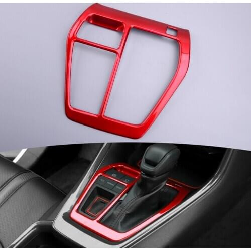 ABS Red Interior Gear Shift Box Decor Panel Cover Trim Fit for Toyota RAV4 2019 2020