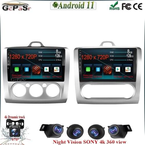9'' Android 11 Car Radio Player for Ford Focus EXI MT MK2 MK3 2004-2011 Car Multimedia Video player GPS Navigation BT WIFI
