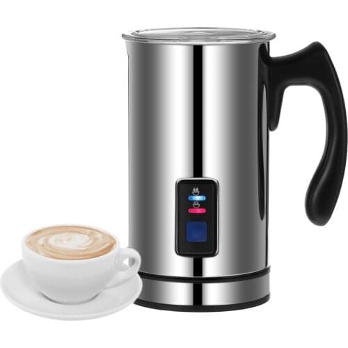 Homgeek Stainless Steel Automatic Electric Milk Frother Foamer Frothing & Heating Milk Warmer Foam Maker Latte Cappuccino Home