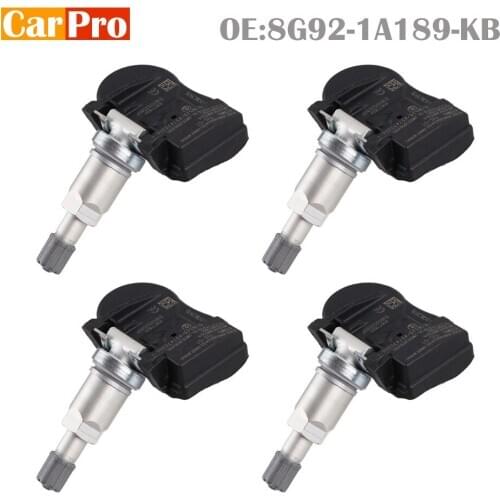4 Pieces Tire Pressure Sensor TPMS 8G92-1A189-KB 8G921A189KB for Ford Galaxy S-Max Mondeo 433MHz