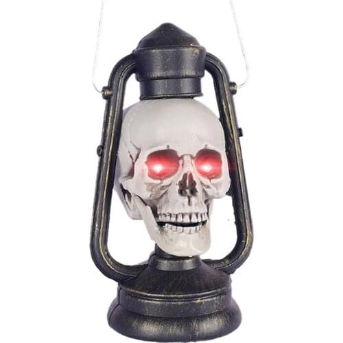 Halloween Lantern LED Skeleton Lantern Retro Hanging Lantern For Halloween Party Decoration Halloween Decoration Horror House