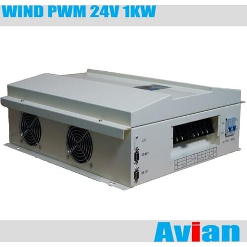 24V 1KW PWM Wind Charge Controller Free Software Monitor CE Certificated RS232 Communication Wind Generator Controller