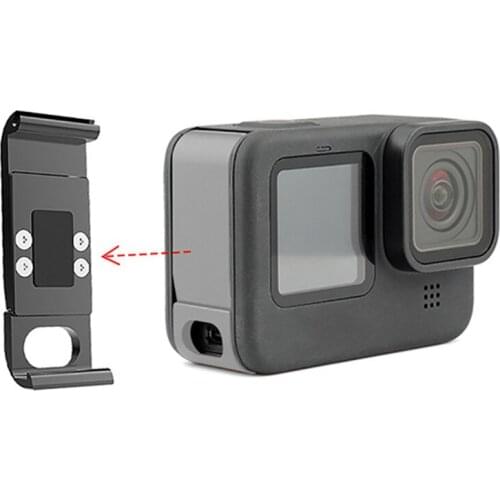 Metal Battery Lid Door Cover Replacement Camera Battery Side Cover for GoPro Hero 9 Camera Parts