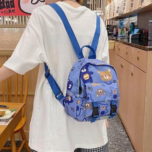 Kawaii Mini student backpack Fashion cute girl school bag Waterproof nylon Japanese casual girl schoolbag Female Mochila New
