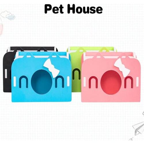 Pet DIY Hideout Hut Toy Small Animal Supplies Hamster Hideout Pet Luxury Cage Hamster Nest Sleeping House Home