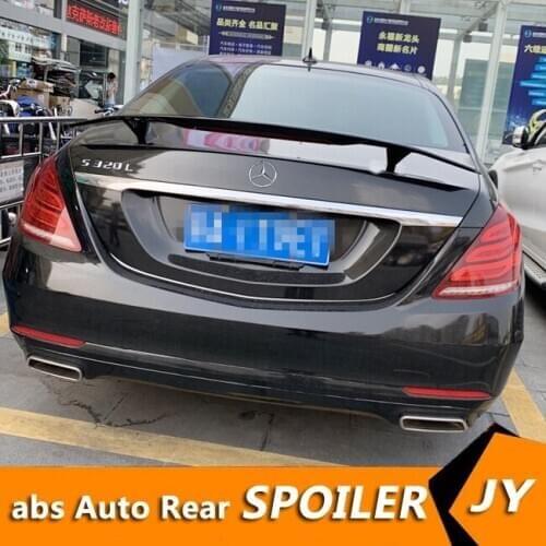 For W221 Spoiler 2011-2017 Mercedes-Benz W222 S-class S300 S350 Spoiler NF ABS plastic Material Car Rear Wing Color Rear Spoiler