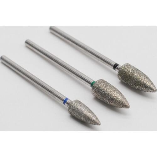 Dental Polishing Bur Big Diamond Nail Drill Bit Nail Drill Accessories Korund Bur Milling Cutter Bits For Manicure Pedicure Tool