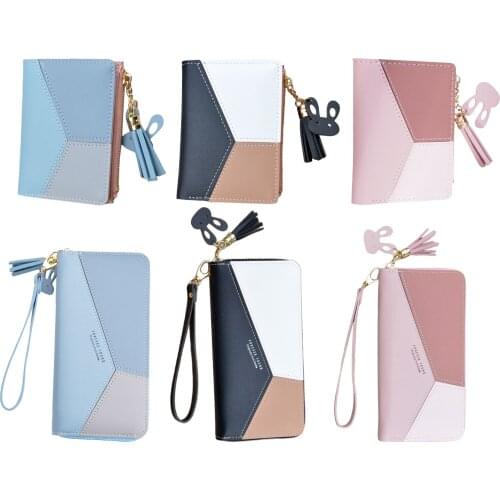 Women Leather Wallet Long Card Holder Organizer Purse Phone Handbag