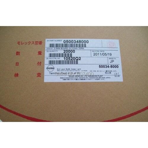 0500348000 TERM MALE 30-26AWG CRIMP TIN Terminals 50034-8000 MOLEX connectors housings and Terminals 100% new and original part