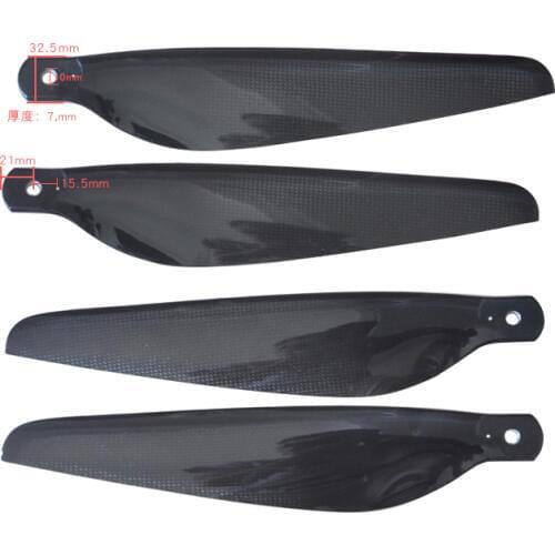 1 Pair Flight Model CW CCW Carbon Fiber Folding Propeller 29 Inch UAV Agriculture RC Drone multicopter Kit Quadcopter Propeller