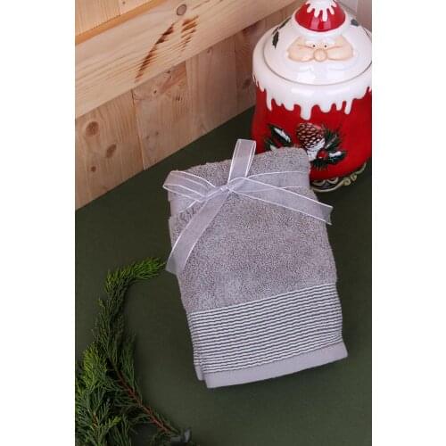 % 100 Cotton 50x70 cm Hand Face Towel Set 2 Pieces