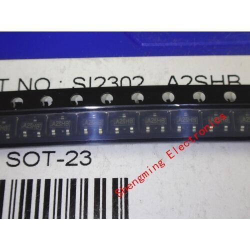 1000pcs SI2302 SI2302DS A2SHB SOT-23