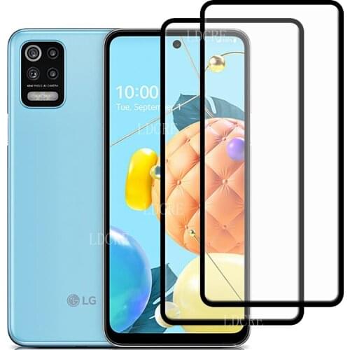 2pcs Screen Protector For LG K62 Glass For LG K62 Protective Full Cover Tempered Glass For LG Q92 Q52 K71 K22 K42 K52 K62 Film