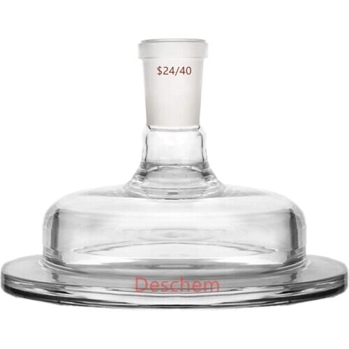 24/40 150mm 1-Neck Glass Reactor Lid One Neck Use for Reaction Kettle Lab Glassware