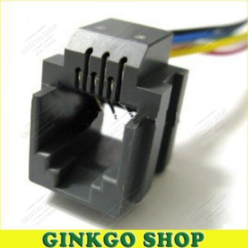 300pcs/lot 6P6C Telephone Outlet Crystal Head Female RJ11 PCB Socket Jack Telephone Adaptors Connectors 623K-6P6C Phone Port