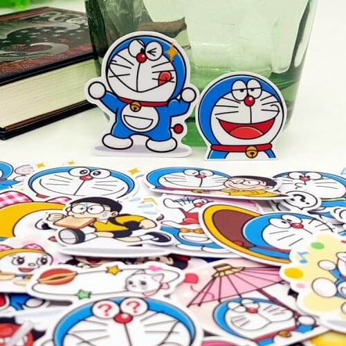 40pcs/bag Doraemon Big male album Scrapbook waterproof decoration stickers DIY Handmade Gift Scrapbooking sticker