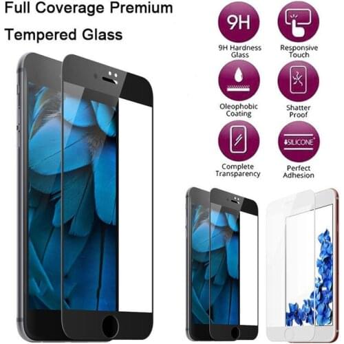 9H Premiun Full Cover Tempered Glass For iPhone 7 6 6S Plus Screen Protector Tempered glass For iphone 6 6S 7 Plus glass