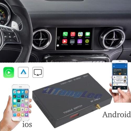 Car Camera Carplay Decoder Adapter Mirror Link Display Android Auto Play 360 BirdView For Mercedes Benz SLS MB R197 C197 NTG APS