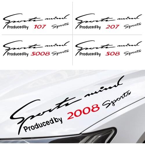 Car Reflective Lamp Eyebrow Sports Sticker Decoration Decal for Peugeot 206 207 208 306 307 308 407 408 508 2008 Accessories