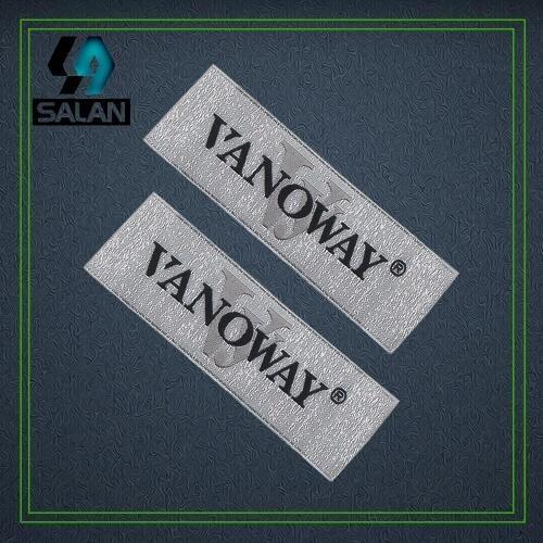 Free shipping Custom clothing labels bids for clothes Customize high density super sonic cut fabric sewing woven garment tags