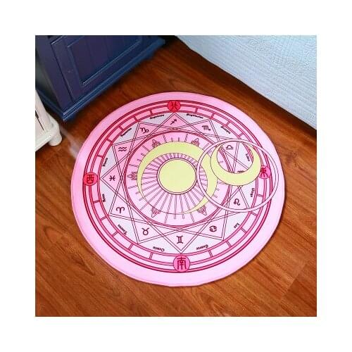 Bohemian constellation divination meditation round rug bedroom living room home decoration