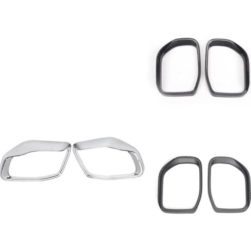 For Ford Bronco 2021 Rear View Side Mirror Cover Rain Visor Shade Guard Trim Frame Car Accessories