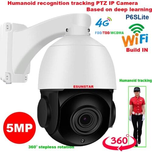 Hikvision protocol Human recognition SONY IMX335 4G +WIF Wireless 5MP Auto track 30X ZOOM WIFI PTZ Speed dome IP Camera security