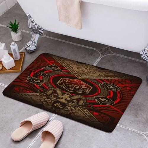 Dice Set 3D Print Doormats Rectangle Non-Slip DoorMat Bedroom Kitchen Entrance Print Door rugs Dropshipping