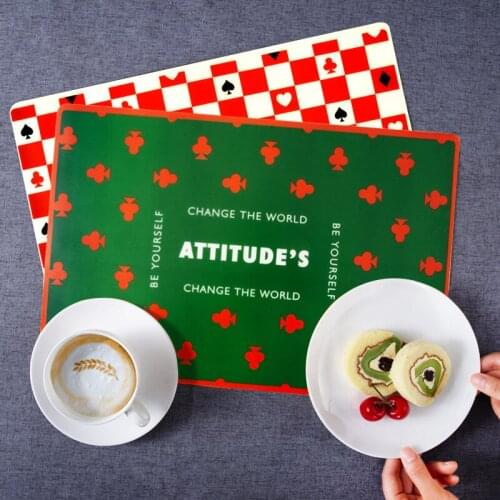 Creative Potholder Fabric Kitchen Western Tableware Tableware Non-slip Waterproof Pad Anti-scald Table Mat Tea Coaster Home Supp