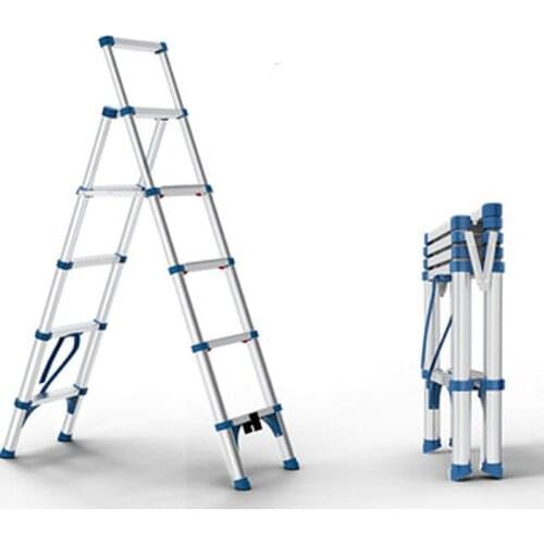 No installation ladder for home stable four corner household folding step stools telescopic herringbone climbing tool
