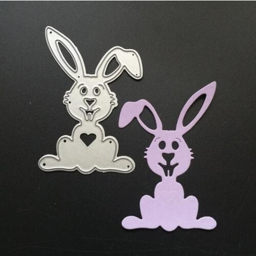 Cute rabbit metal die cuts metal cutting dies scrapbooking suit for cutting machine