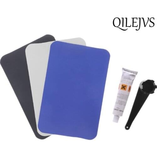 Inflatable Boat Swimming Pool Kayaking PVC Puncture Repair Patch Glue Kit Adhesive Canoe Valve Wrench