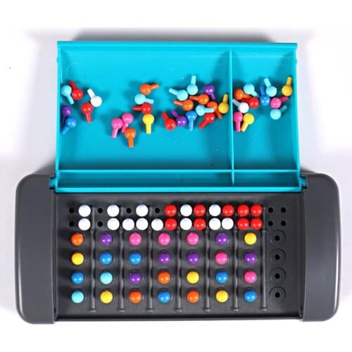 Novelty Montessori Mastermind Code Breaking Mini Board Game Traveling Toy Set For Family Children Educational Intellectual Toy