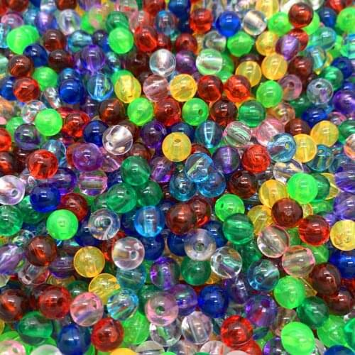 100pcs/lot 6mm Beads Translucent Beads Jelly beads Fits for Handmade DIY Necklace Jewelry Making