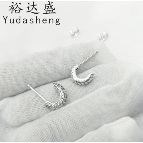 925 Silver Snake Chain Pattern Earrings