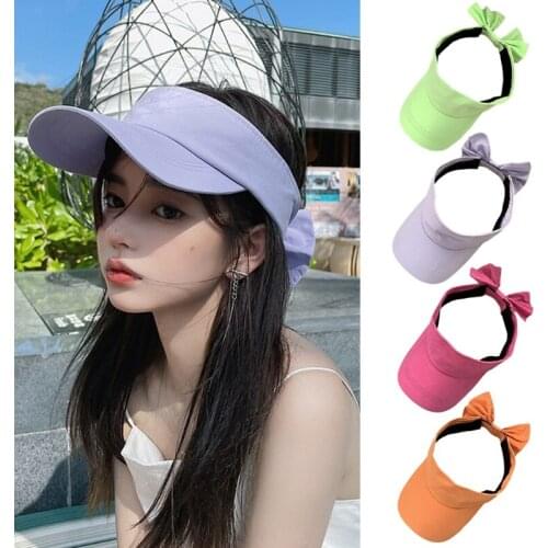 Women Ladies Summer in Cotton Empty Beach Hat Colored Large Wide-Brim Anti-UV Breathable Sun Hat Golfing