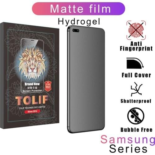 TOLIF For Samsung Galaxy Z Flip Edge S8 S9 S10 5G S20 Plus Note 8 9 10 20 Lite Pro S20 Ultra Front and Back Curved Full Cover