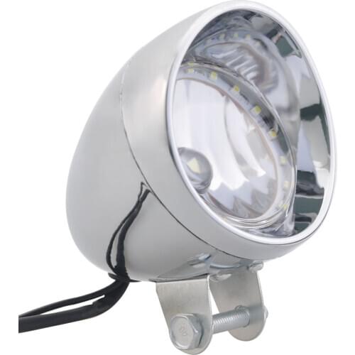 Chrome Bullet Motorcycle LED Headlight Passing Spot Fog Lamp Universal For Harley Honda Yamaha Kawasaki Suzuki KTM BMW Chopper